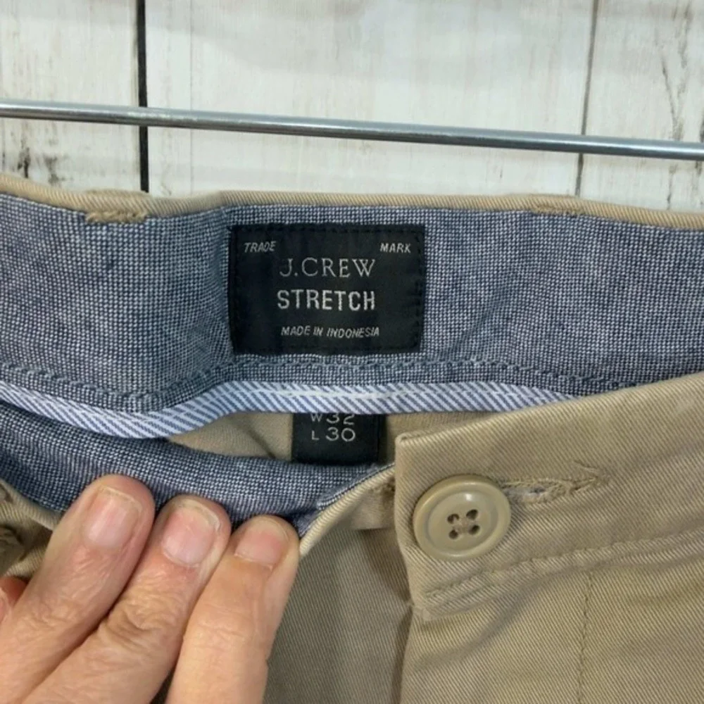 J Crew 484 Men's Slim Stretch Chino Pants Khaki‎ Size 32x30